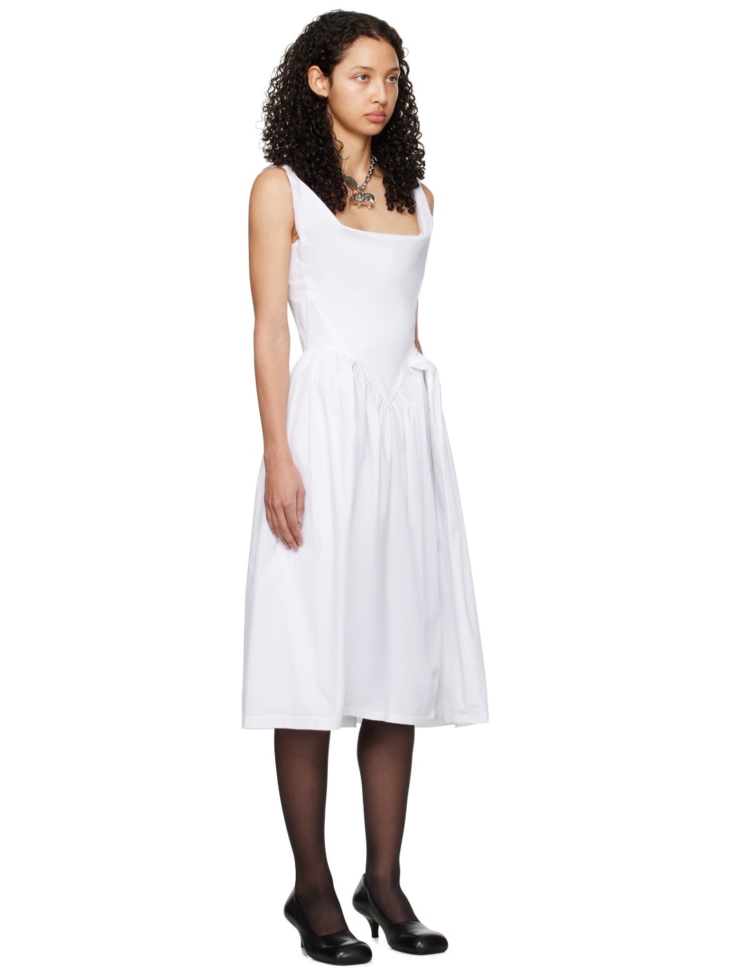 White Sunday Midi Dress - 2