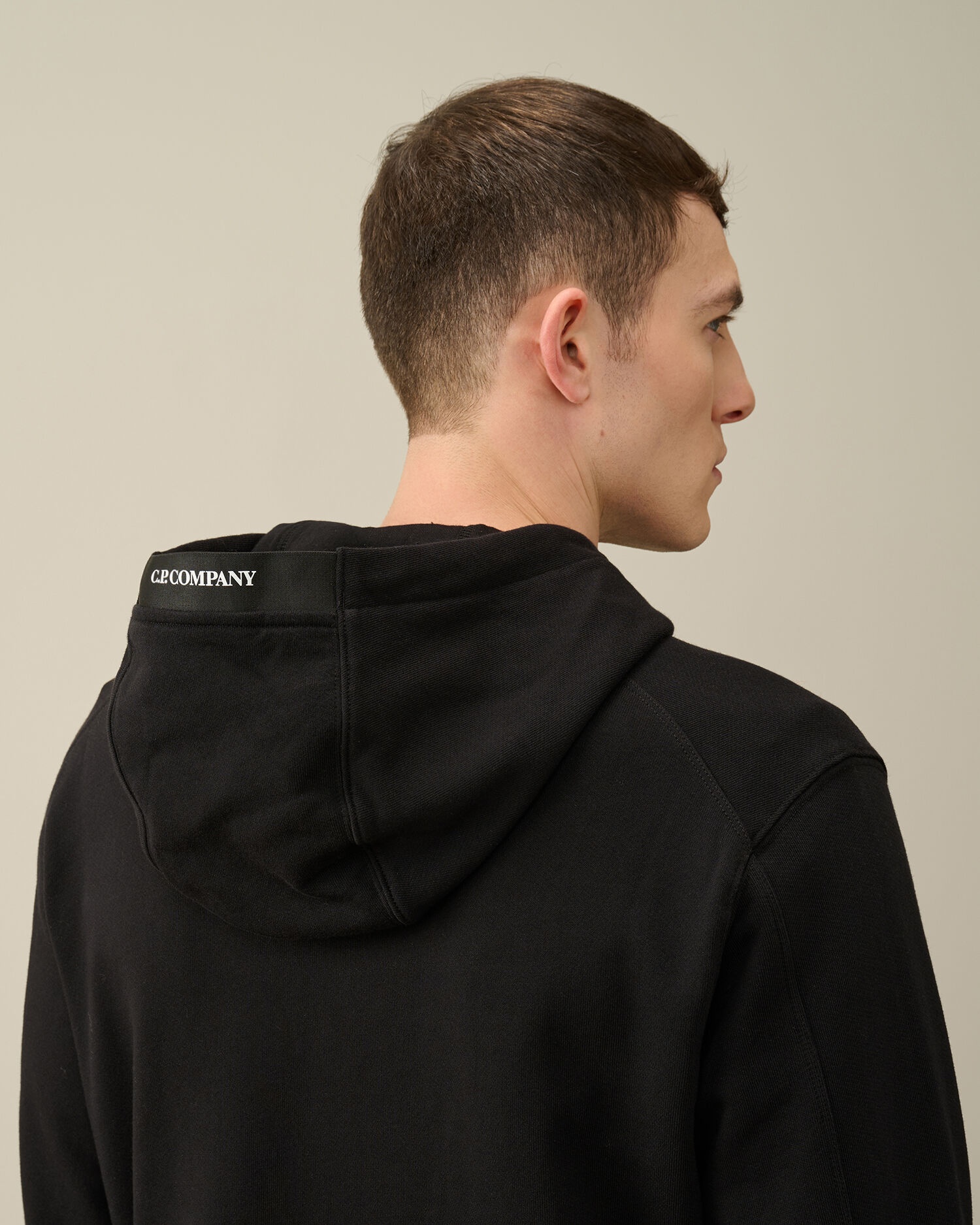 Diagonal Raised Fleece Hoodie - 4