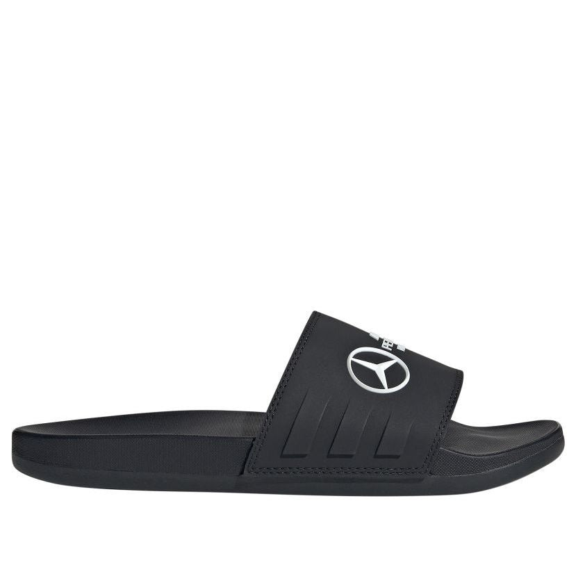 adidas x Mercedes AMG Adilette Slides 'Petronas Formula One Team Core Black' JR1070 - 2