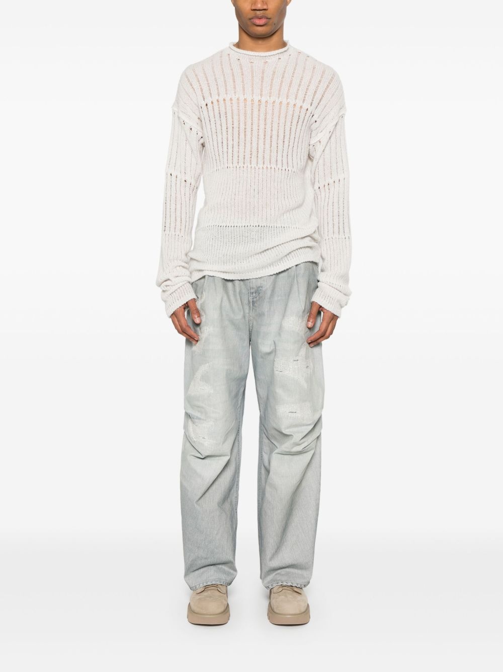 stitch-detailed jeans - 2