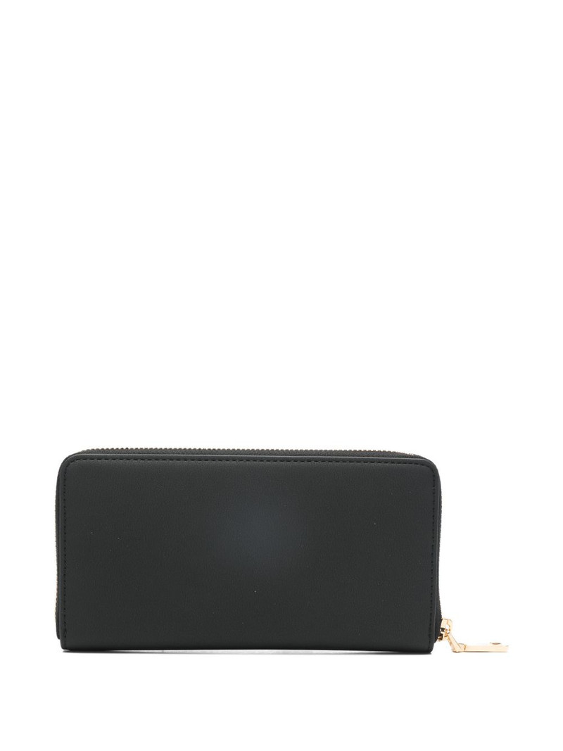 Moschino logo zip wallet outlook