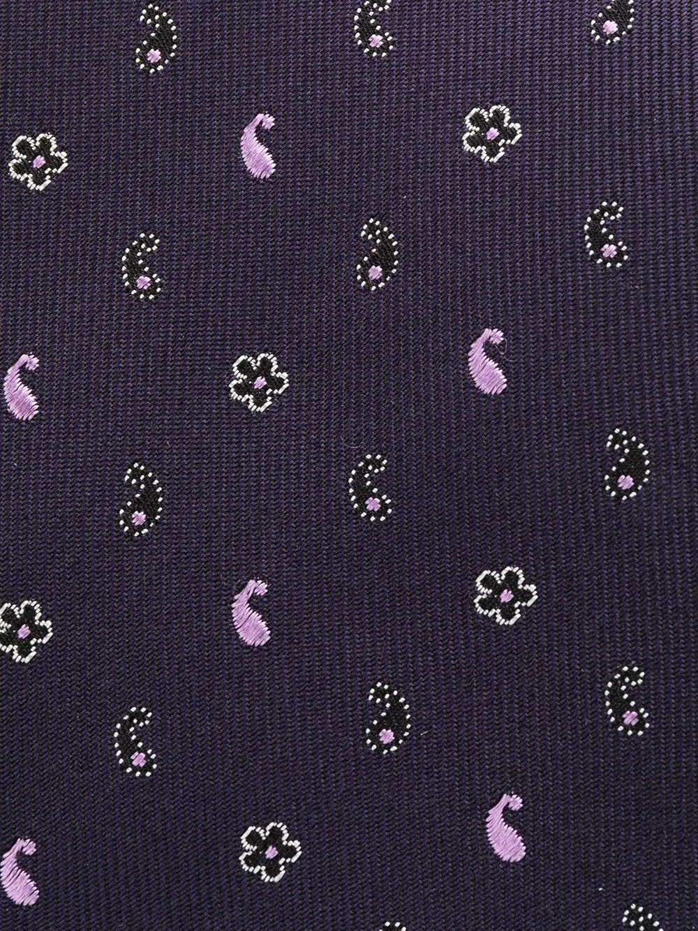 Paisley silk tie - 2