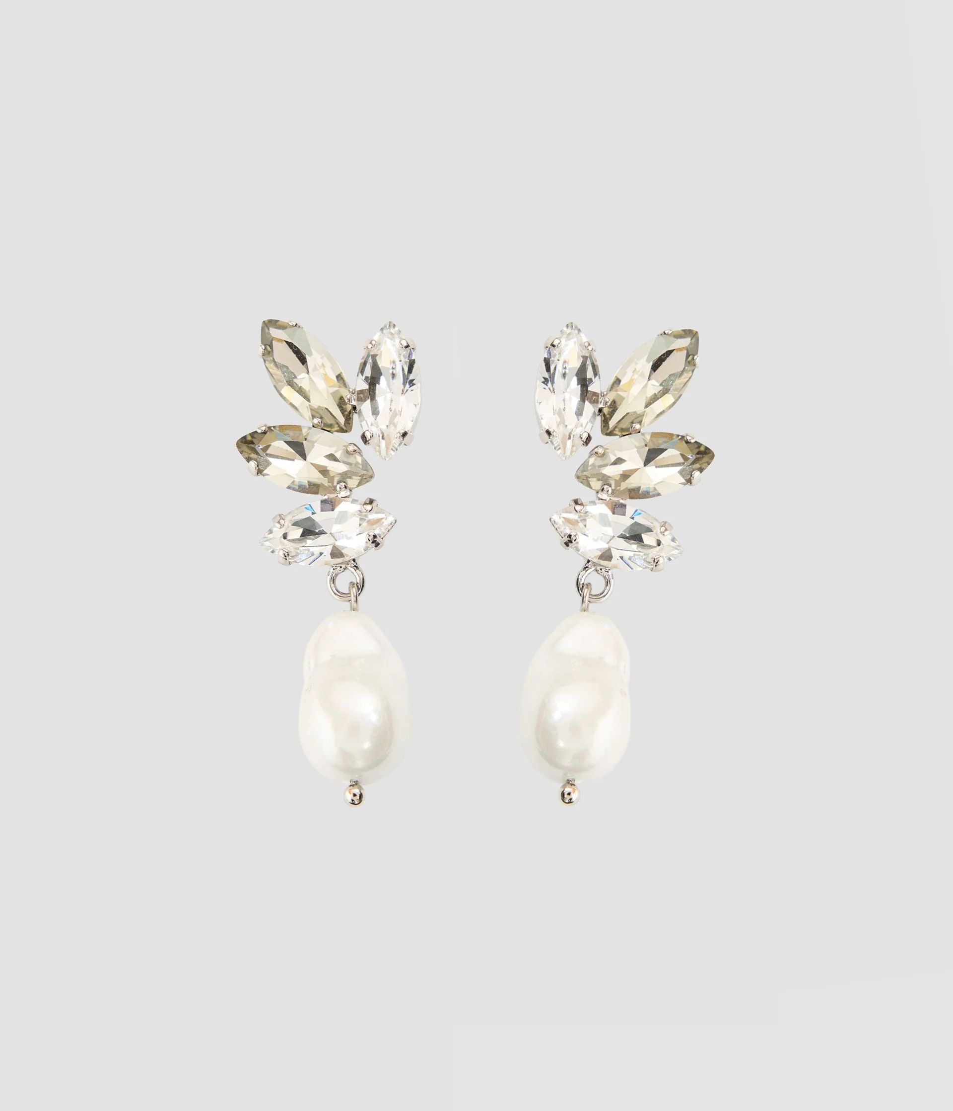 CRYSTAL PEARL EARRING - 1
