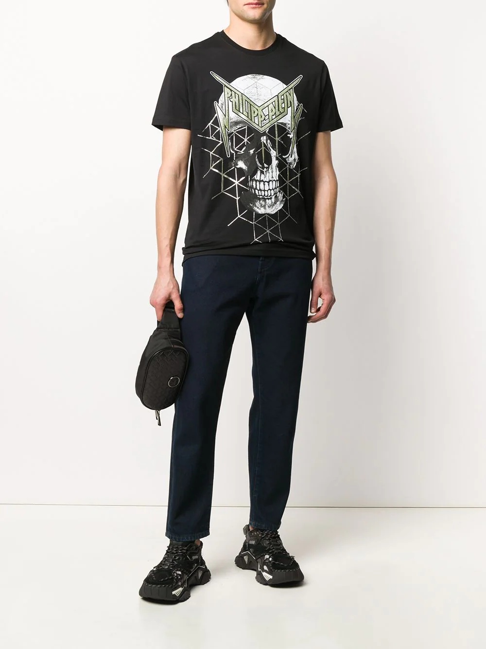 skull print short sleeve T-shirt - 2