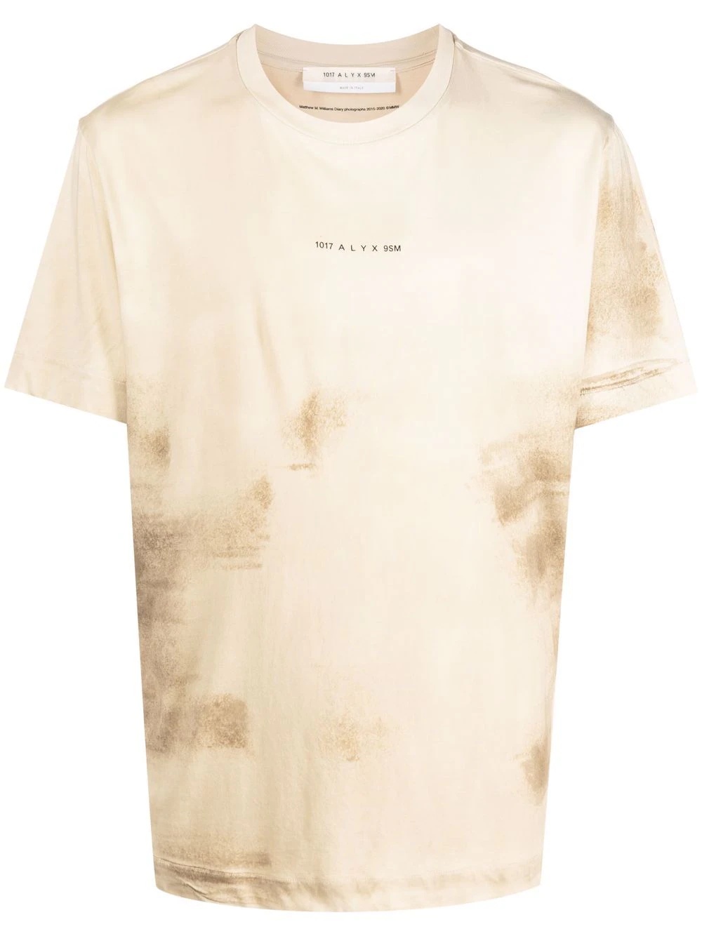 logo-print tie-dye T-shirt - 1