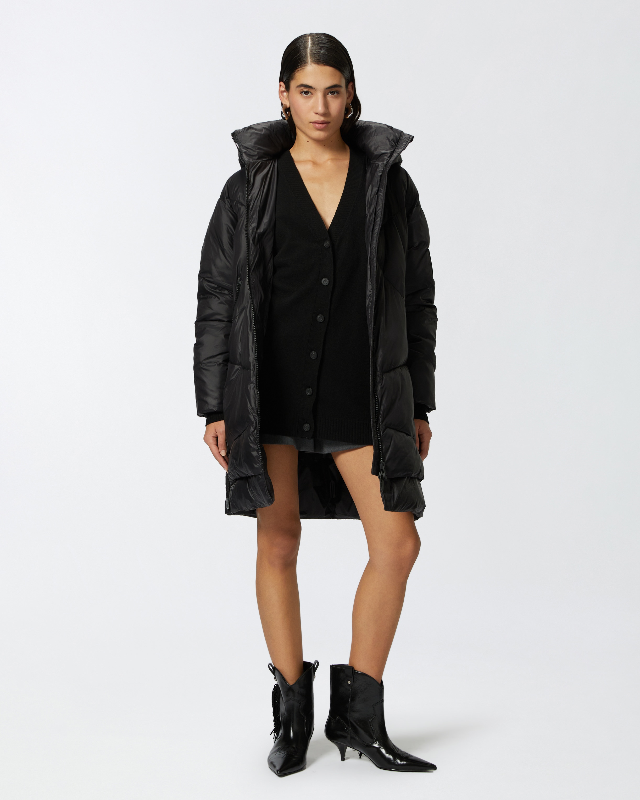 WOOL AND CASHMERE DOUBLE BUTTONED CARDIGAN - 3