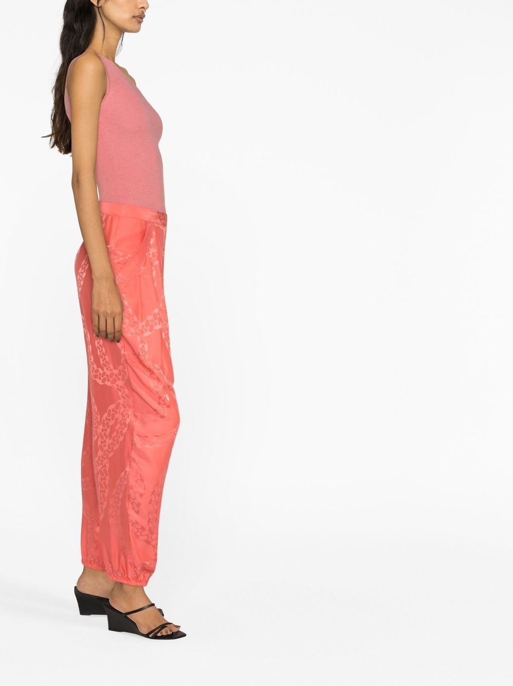 pleated tapered trousers - 4