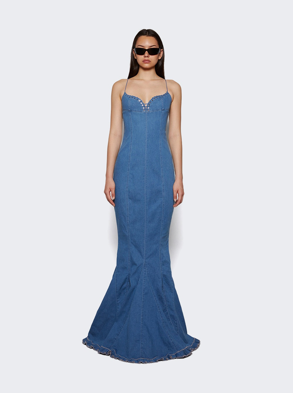 Mermaid Long Dress Light Blue - 2