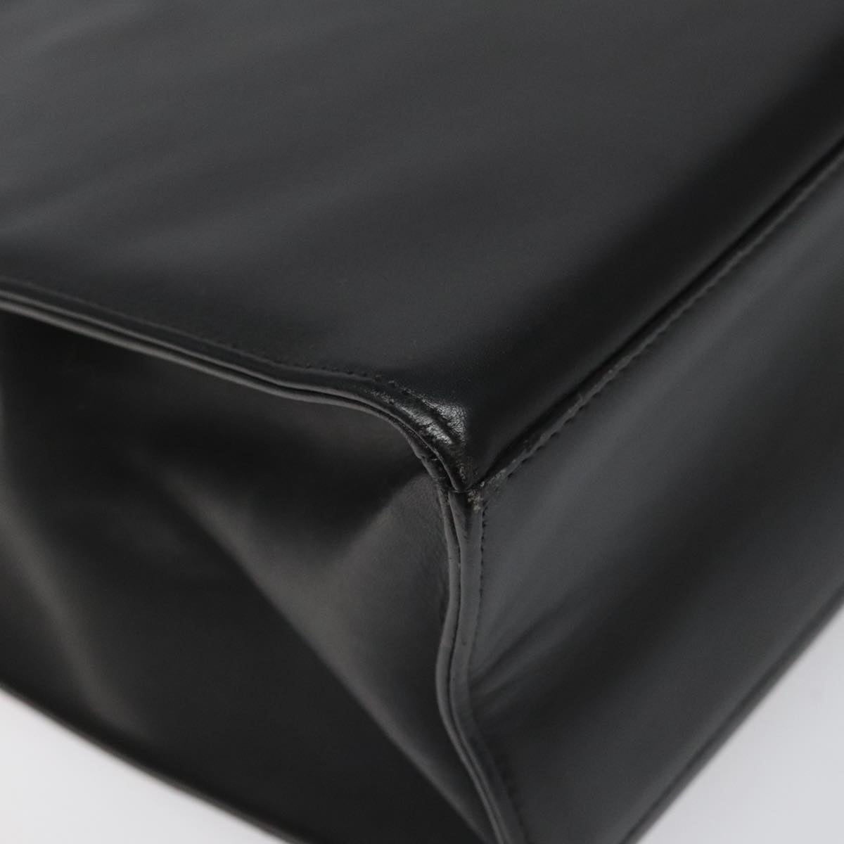 CHANEL Hand Bag Leather Black CC - 11