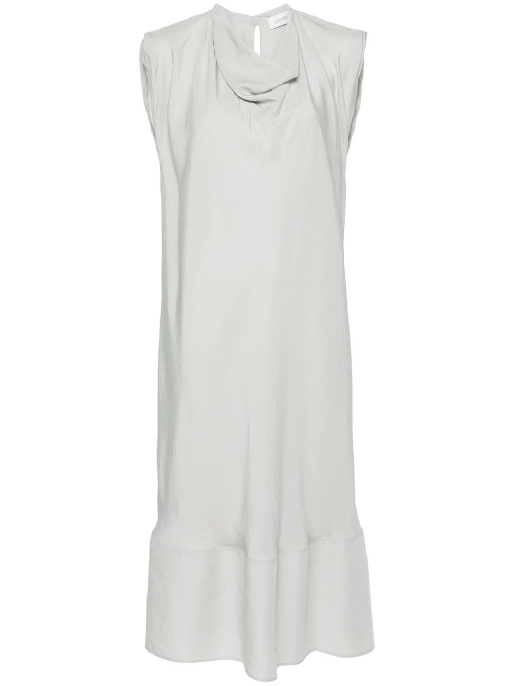 cowl-neck sleeveless midi dress - 1