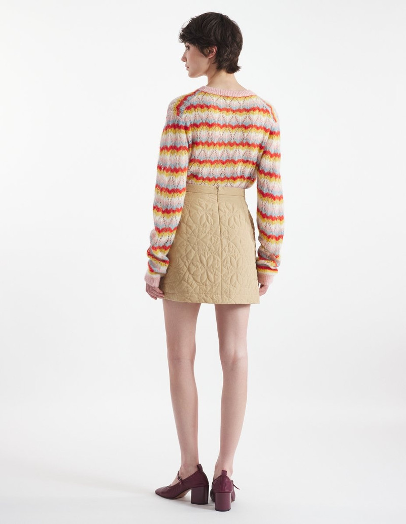 STRIPED ALPACA LACE JUMPER 5