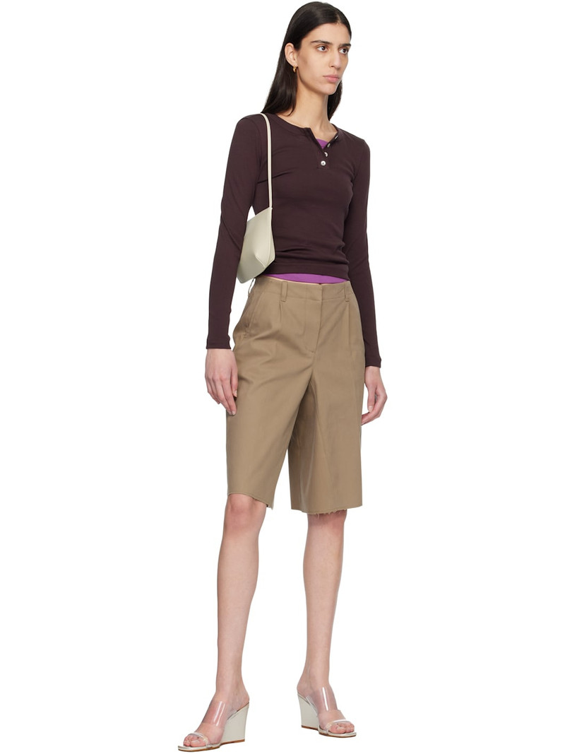 FLORE FLORE Brown Jess Longsleeve T-shirt outlook