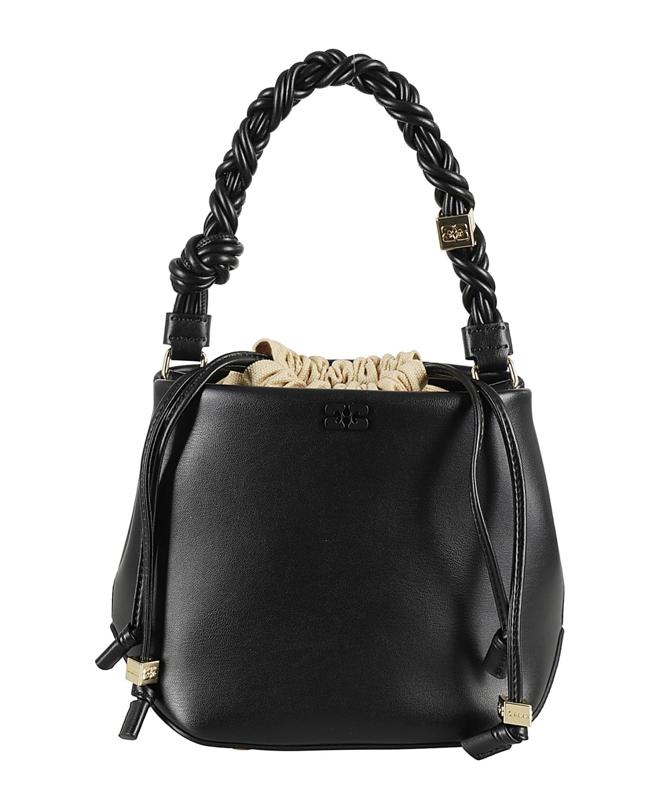 Black Leather Satchel - 1