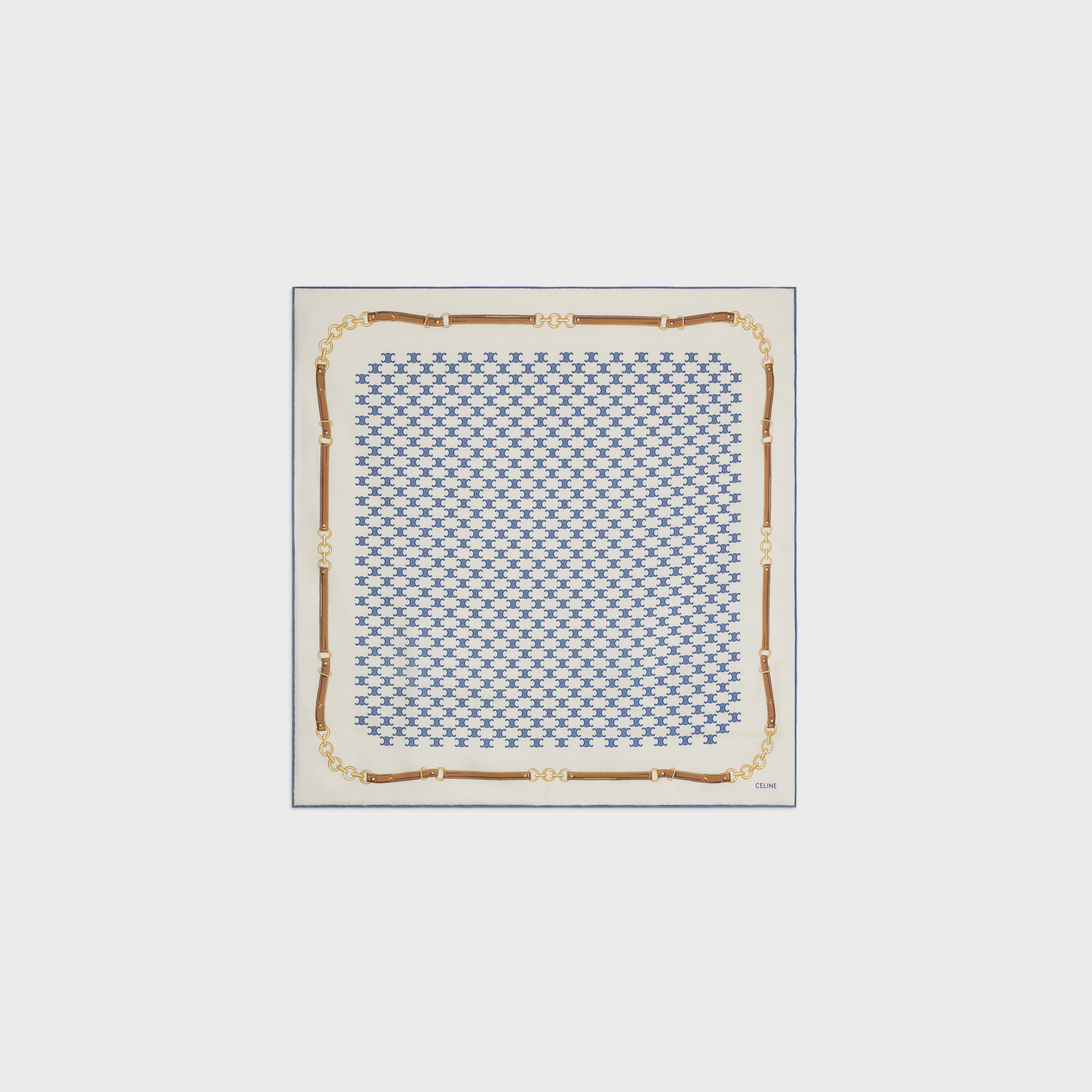 [CELINE]セリーヌ BANDANA IN COTTON AND SILK Celine Paris Handkerchief Cotton Multicolor Bandana Dot