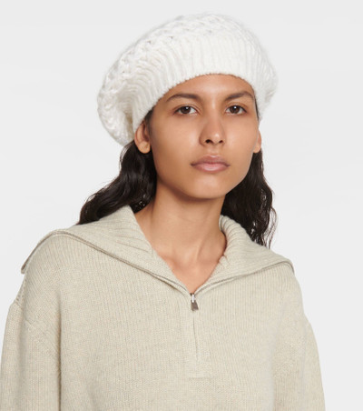 Loro Piana Cashmere and silk beret outlook