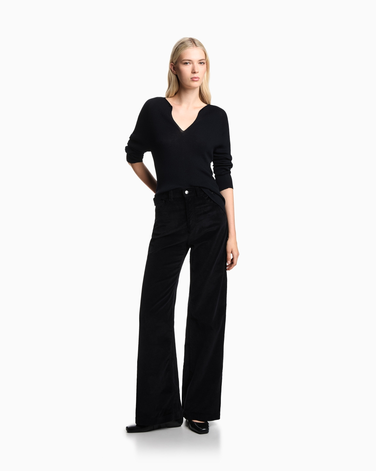 J14 REGULAR-FIT GARMENT-DYED CORDUROY TROUSERS - 2