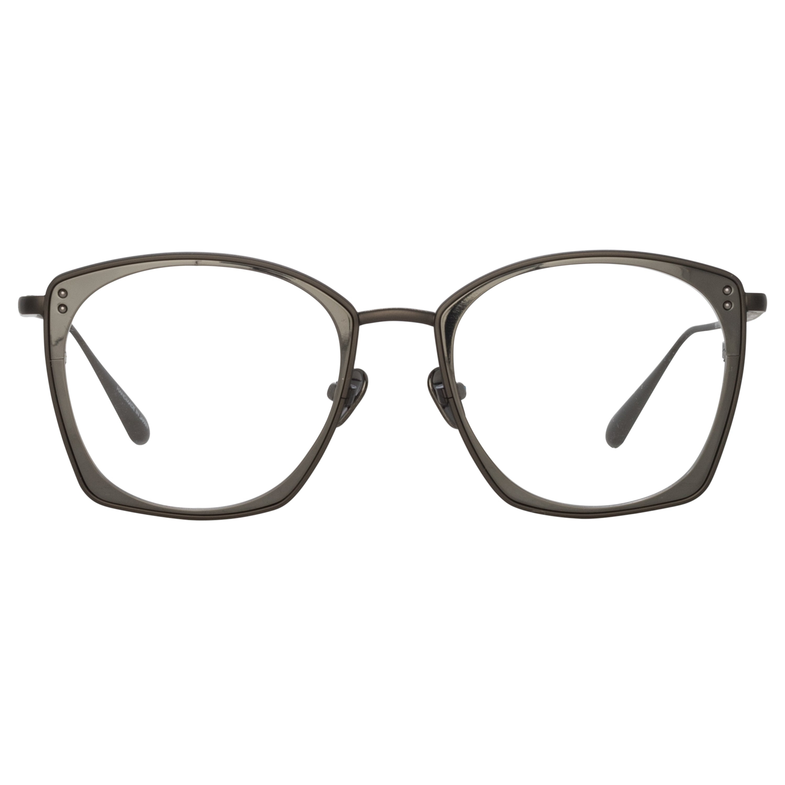 MILO SQUARE OPTICAL FRAME IN MATT NICKEL - 1