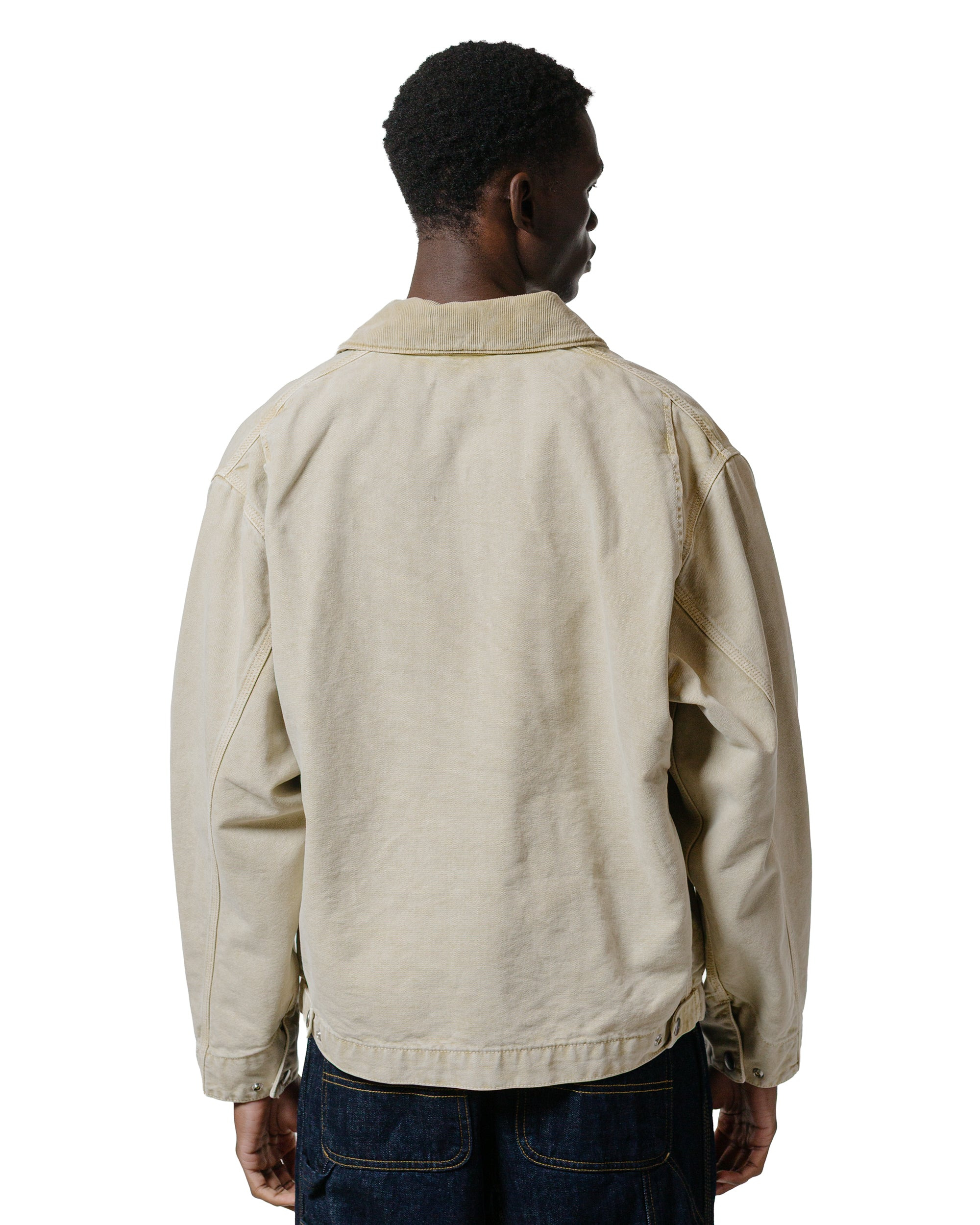 Carhartt W.I.P. OG Detroit Jacket Dusty Hamilton Brown Chalk Washed - 3