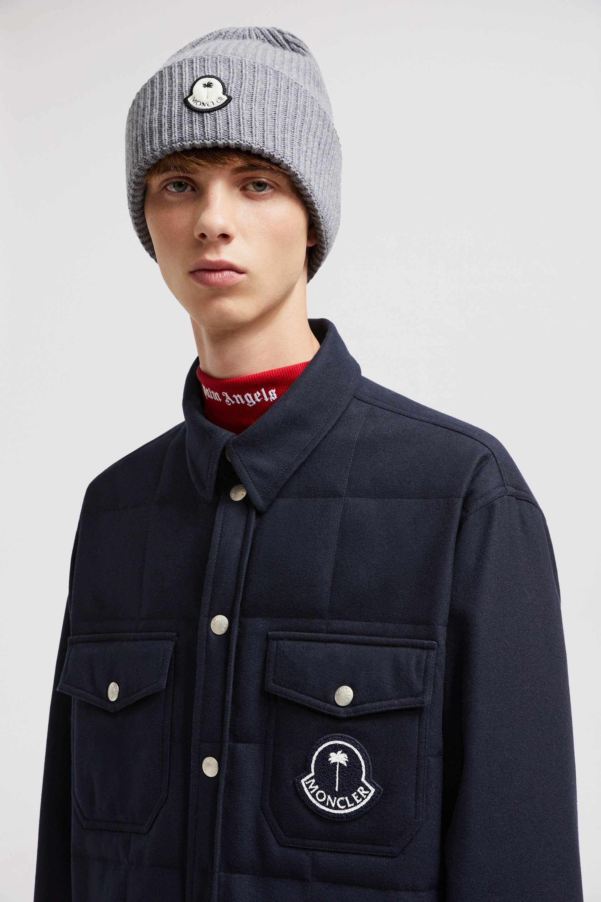 Moncler x Palm Angels Wool Flannel Shirt - 4
