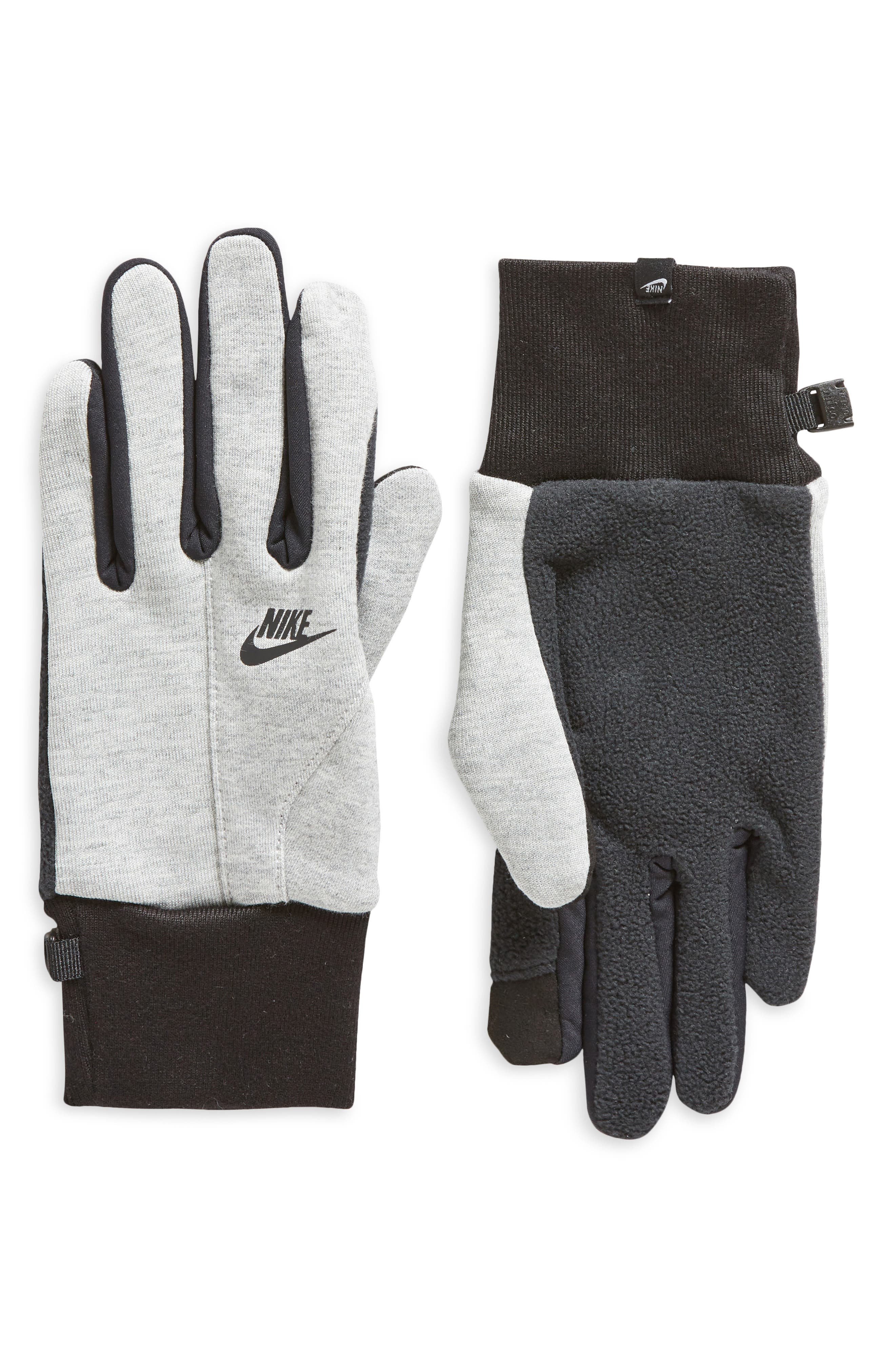 Nike Tech Fleece 2.0 Touchscreen Gloves in Grey at Nordstrom - 1