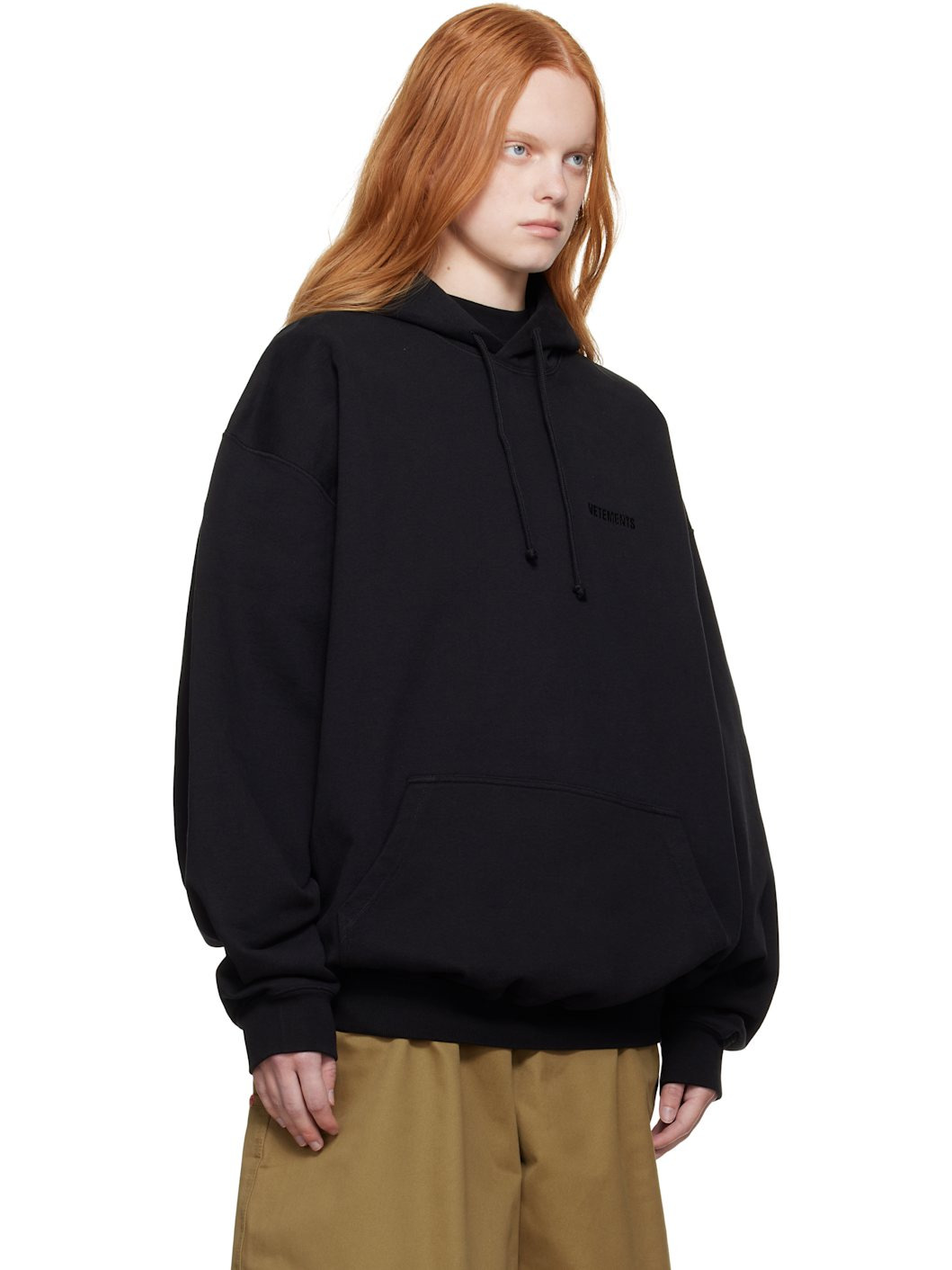 Black Logo Oversized Hoodie - 2