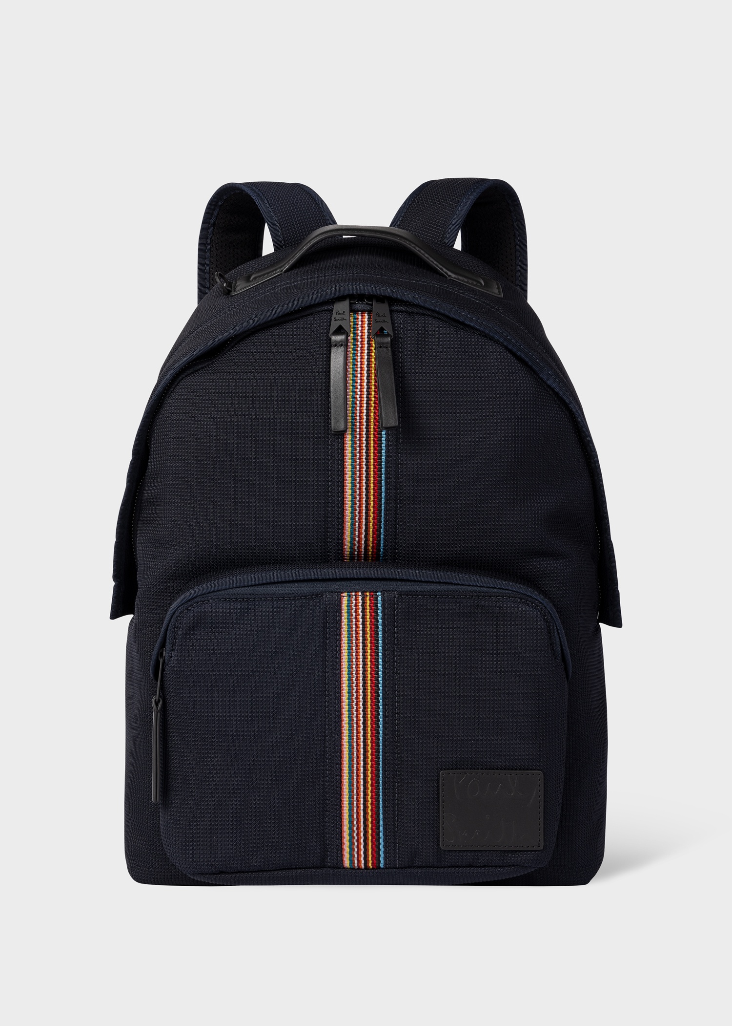 Navy 'Signature Stripe' Backpack - 1