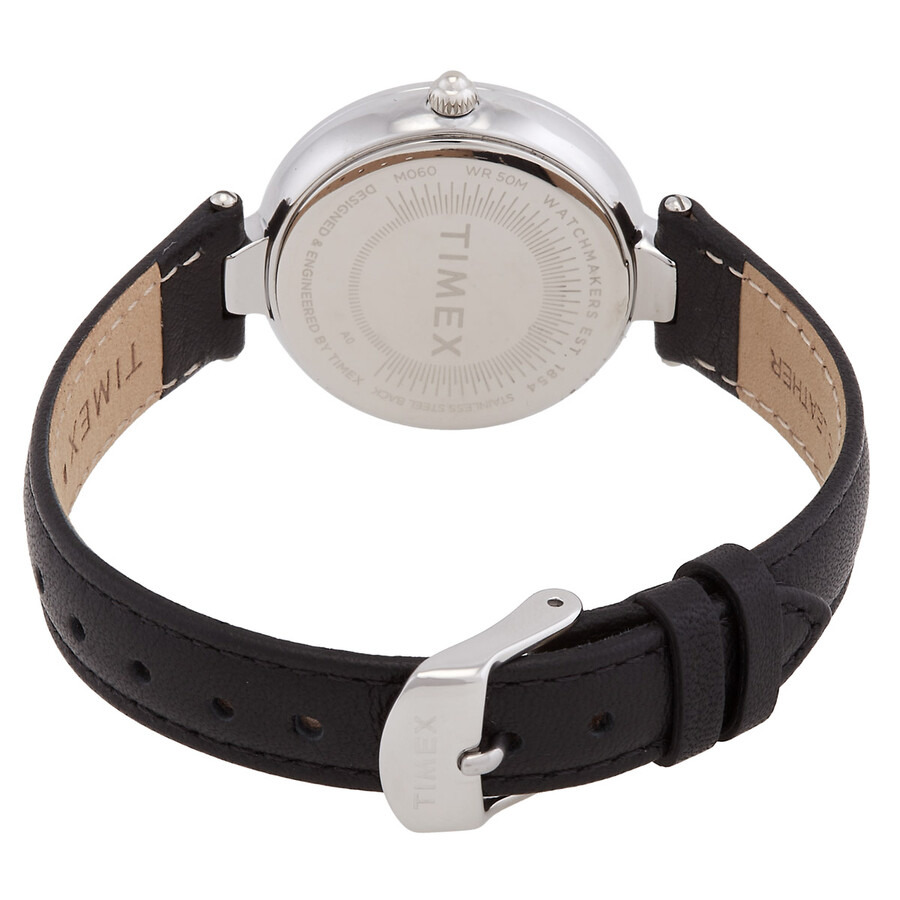 Timex - Timex Quartz Crystal Silver Dial Ladies Watch TW2V45200VQ - 3
