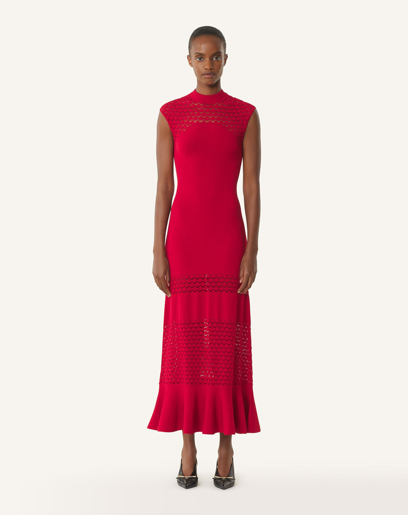 Lanvin LACE DETAIL VISCOSE DRESS outlook