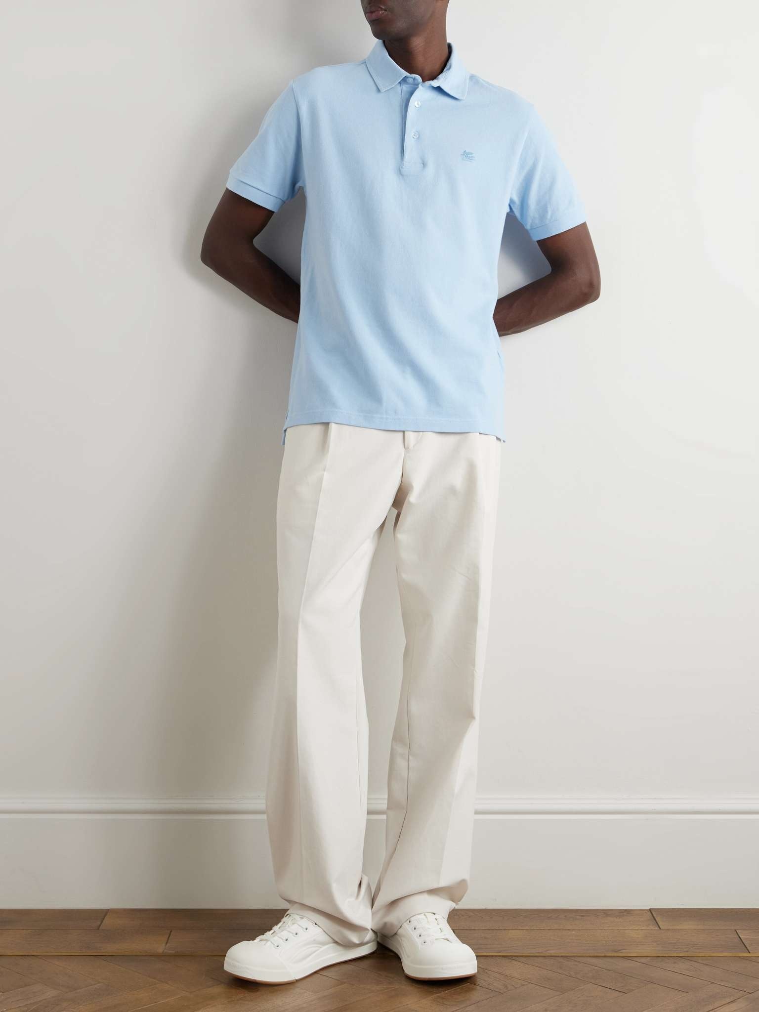 Logo-Embroidered Cotton-Piqué Polo Shirt - 2