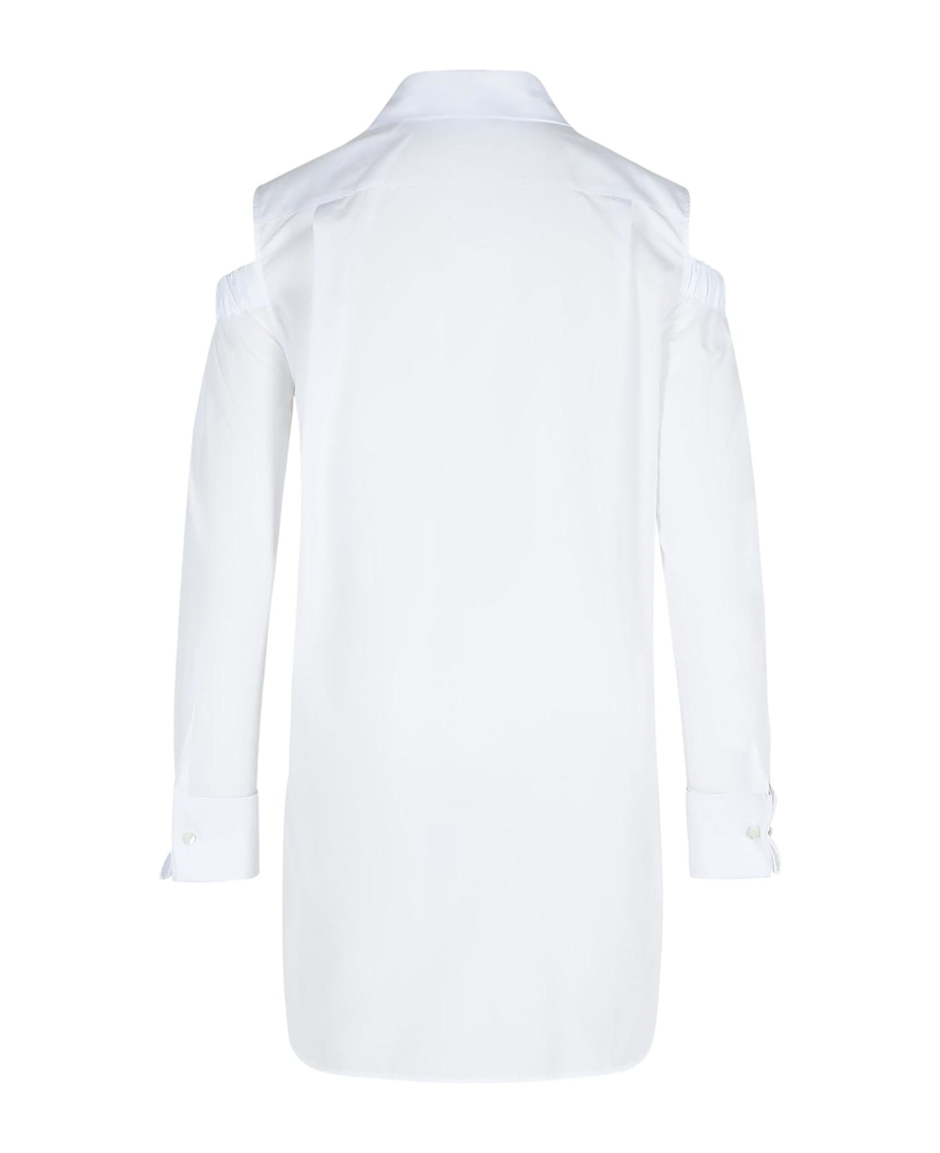 'ragni' White Cotton Shirt - 3