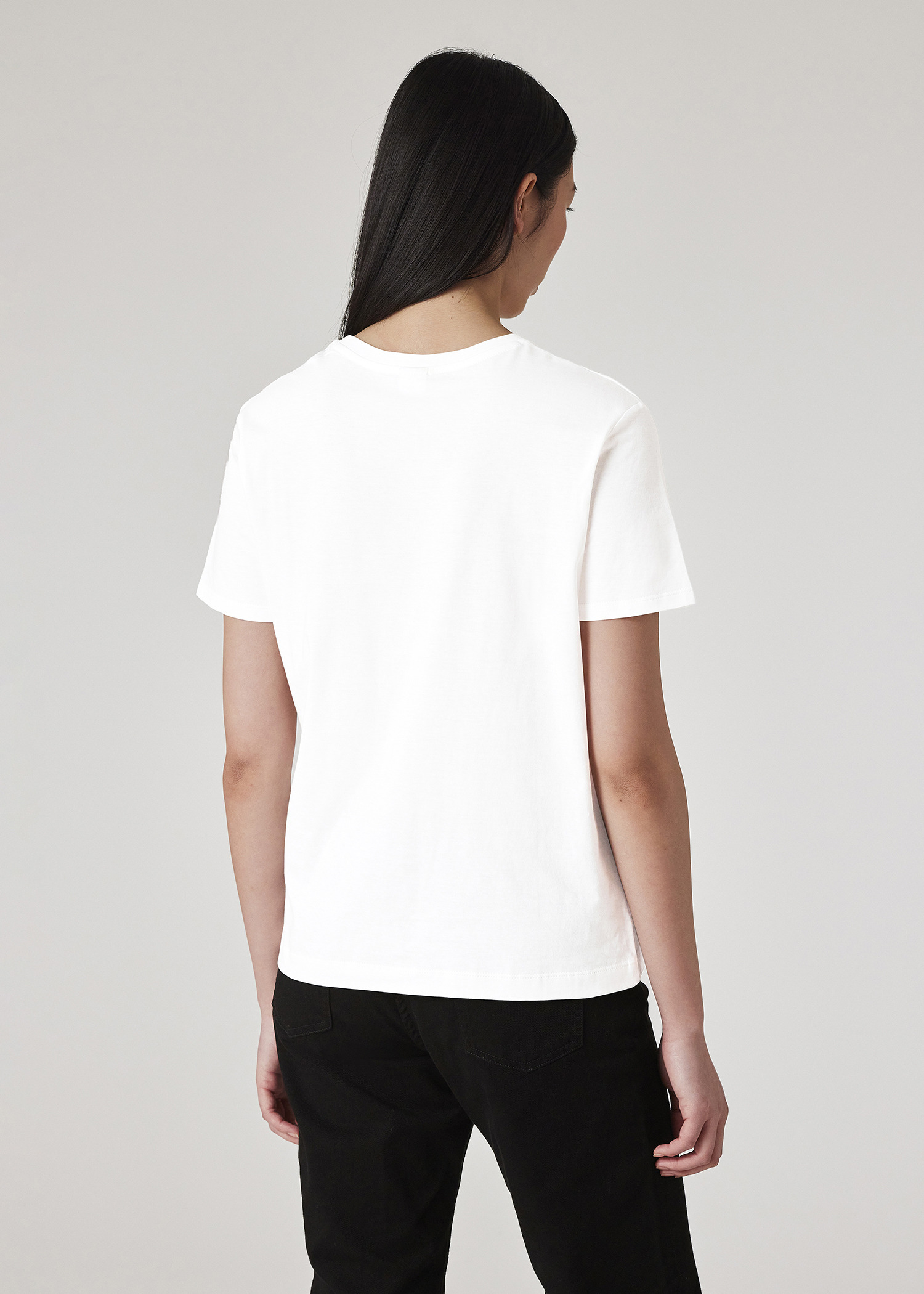 Women's White Organic Cotton Meadow T-Shirt - 4