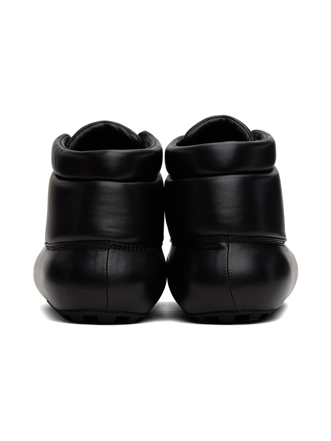 Black Padded Ankle Boots - 2