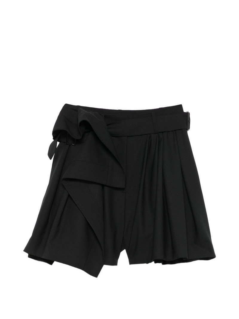 pocket pleated shorts 1