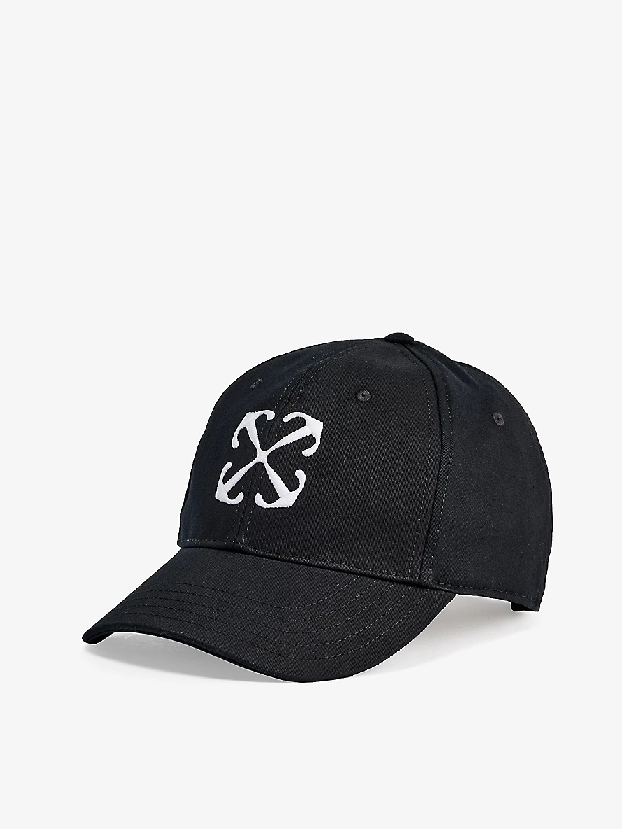 Arrow brand-embroidered cotton-twill baseball cap - 1