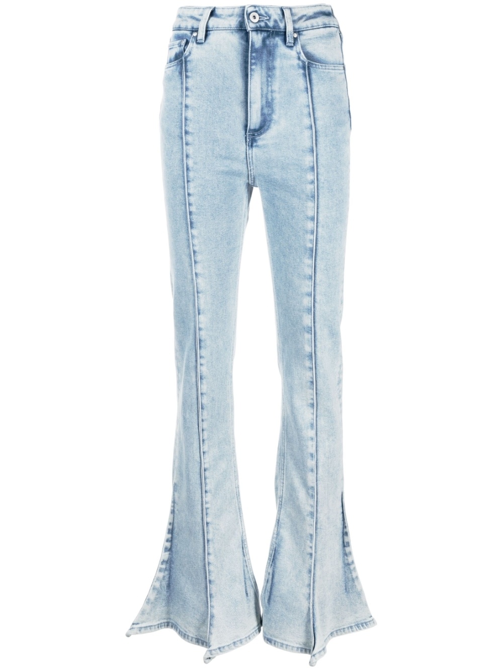 mid-rise bell-bottom jeans - 1