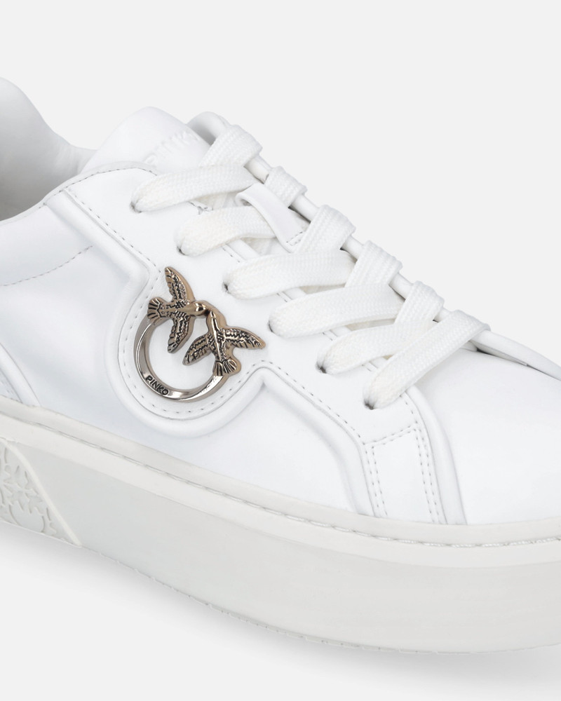 LEATHER SNEAKERS WITH LOVE BIRDS LOGO 4