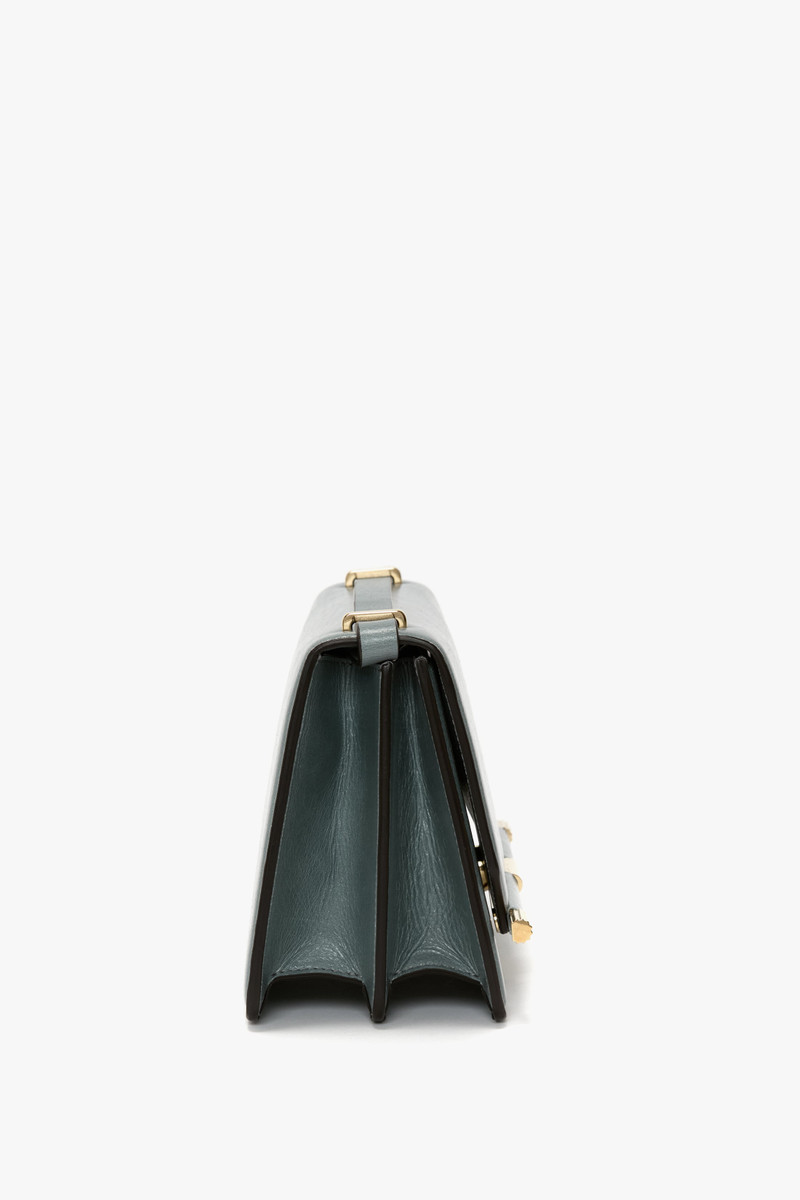 202 Crossbody Bag In Stone Grey Distressed Leather 4