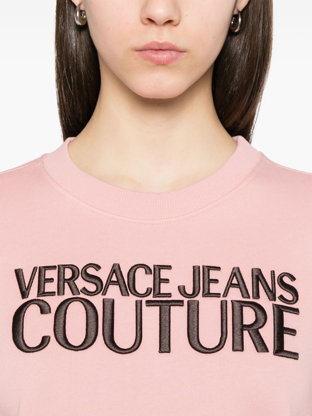 logo-embroidered sweatshirt - 5