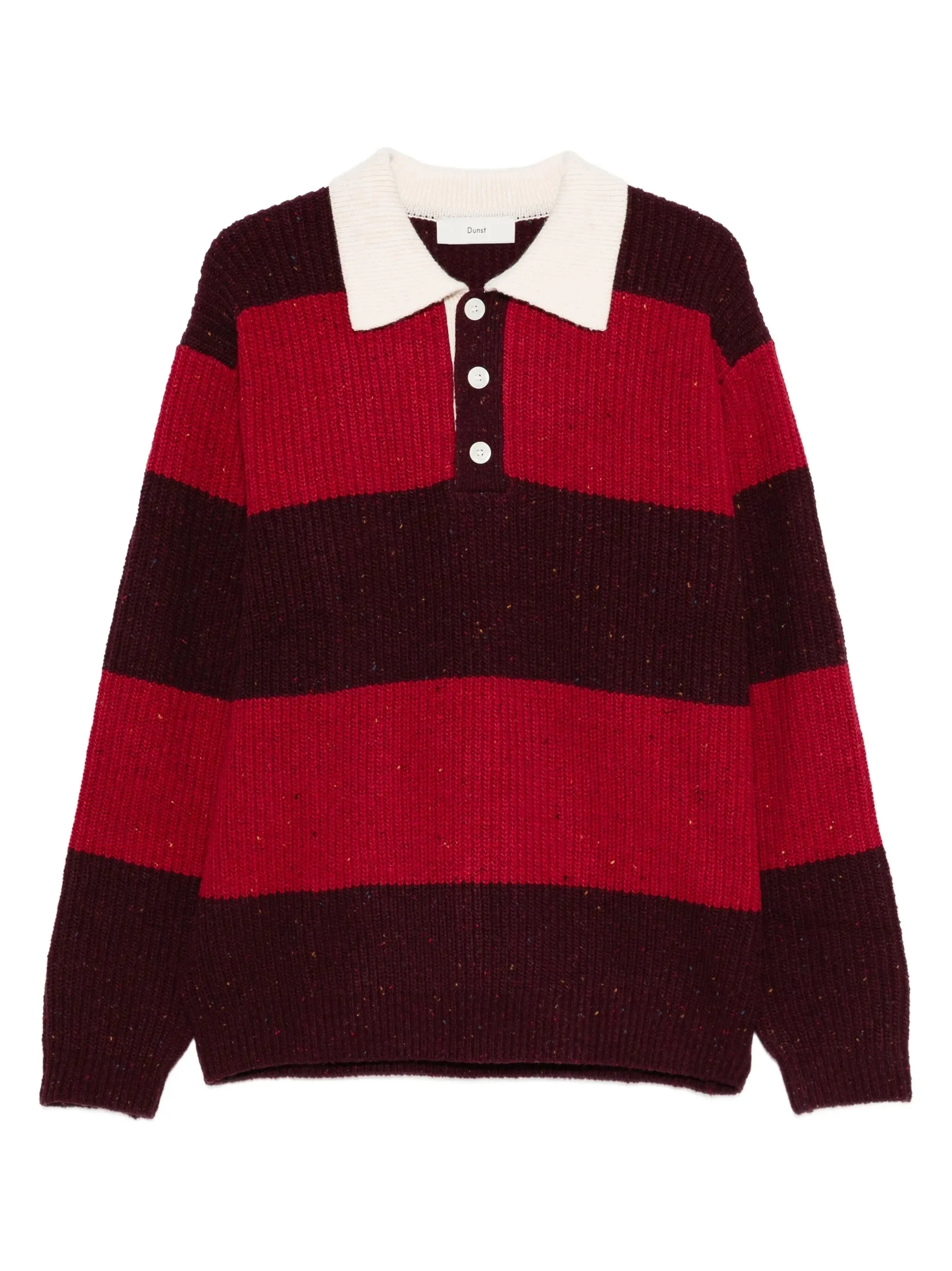 Dunst Striped Polo-neck Sweater - 1