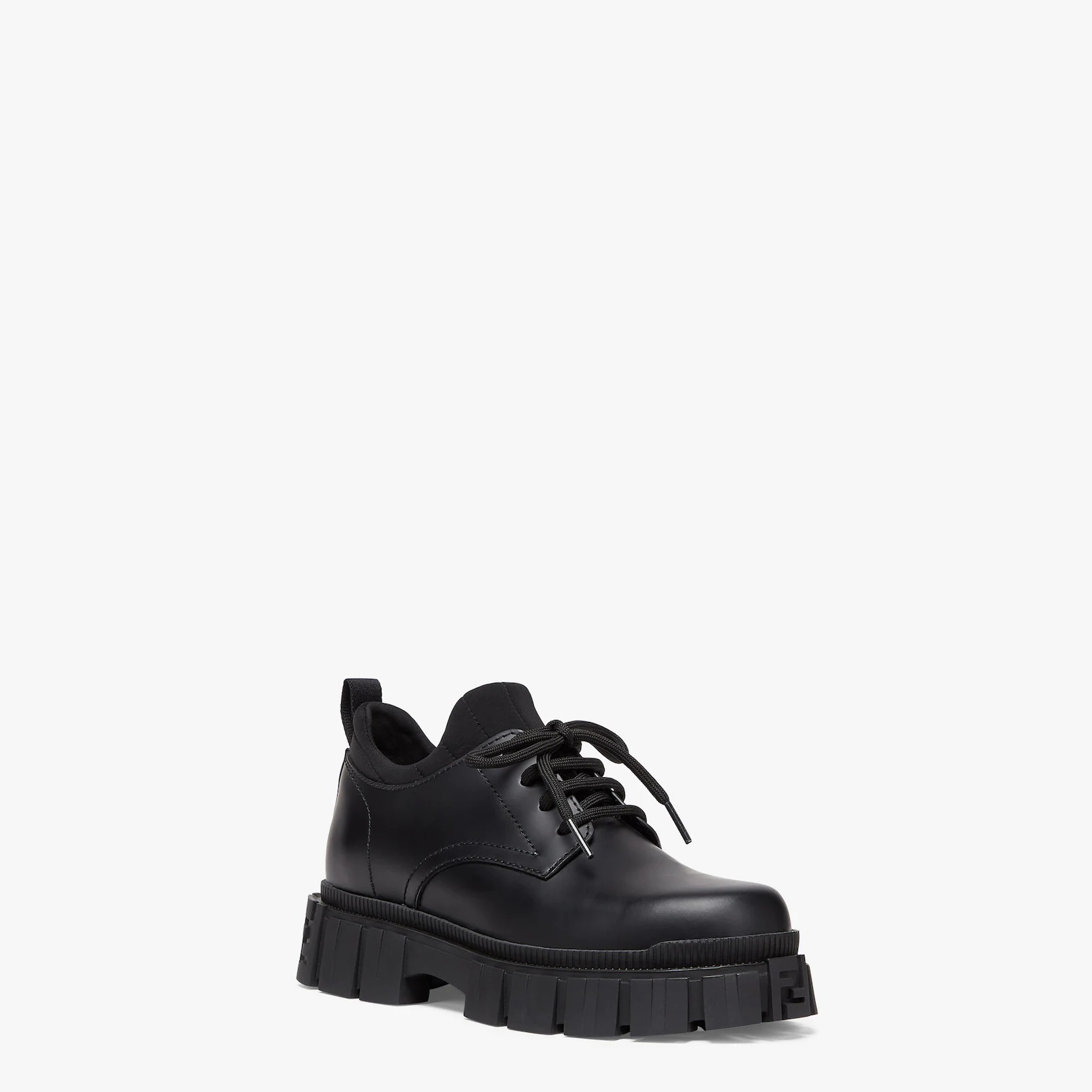 Black leather lace-ups - 2