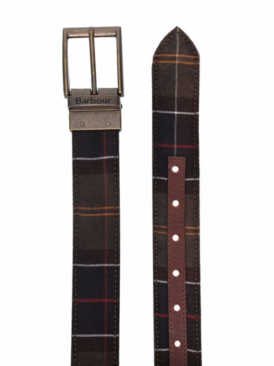 Barbour Mac checked belt outlook