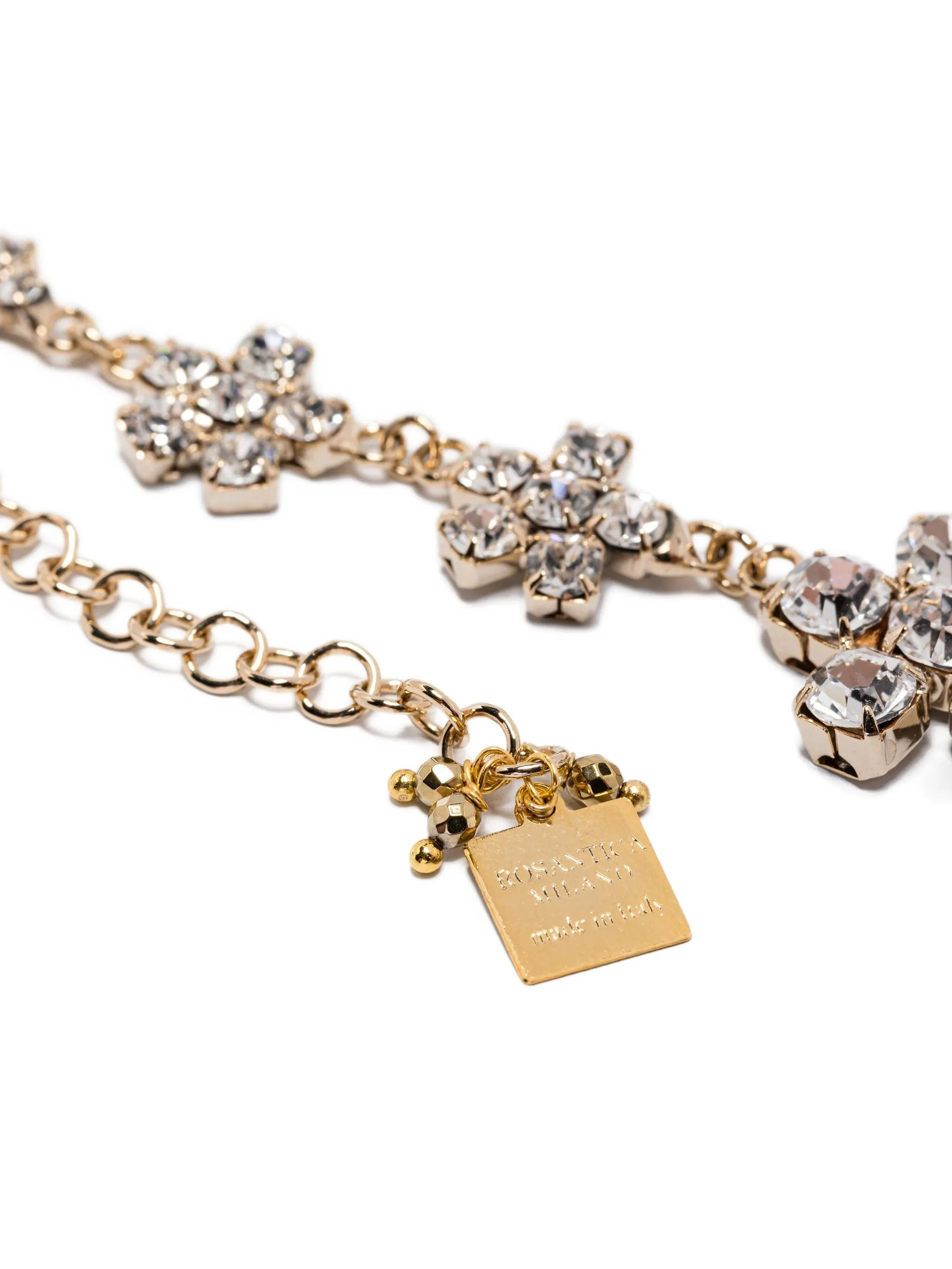 Rosantica Crystal-flower Gold Necklace - 3
