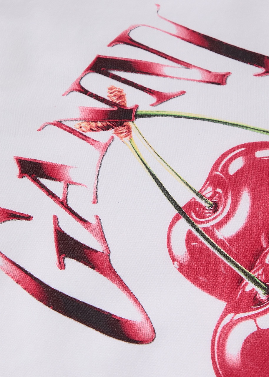 Ganni Cherry Printed Cotton T-shirt - 5