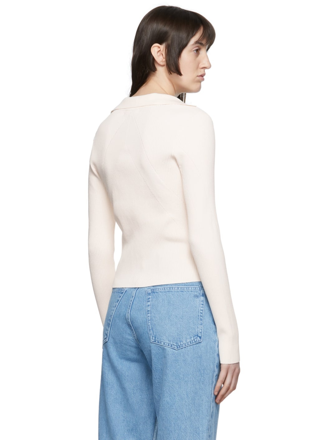 Off-White Viscose Cardigan - 3