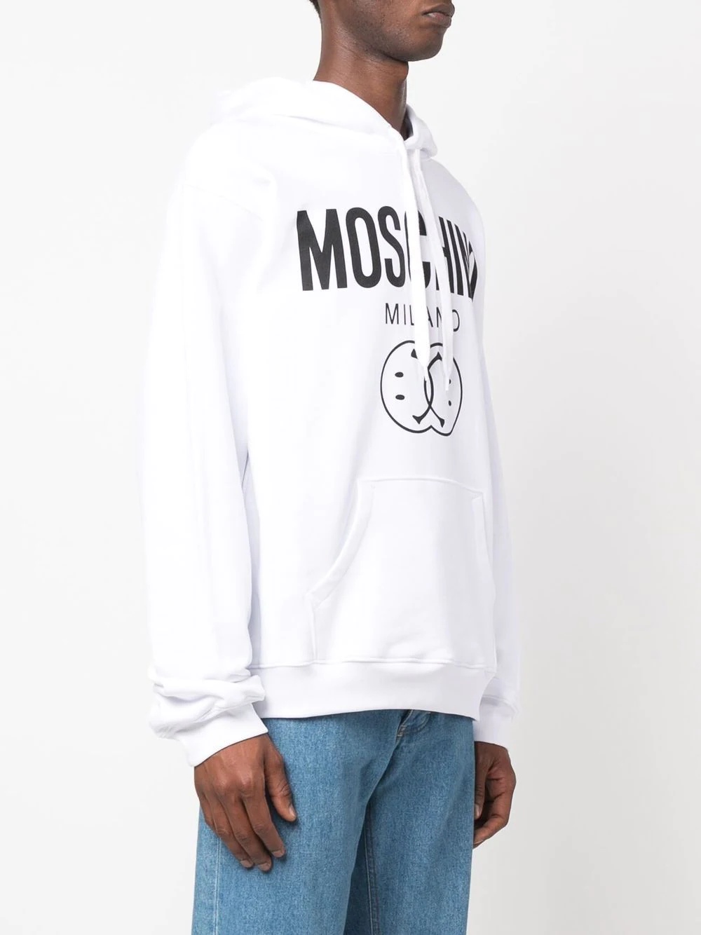 logo-print drawstring hoodie - 3