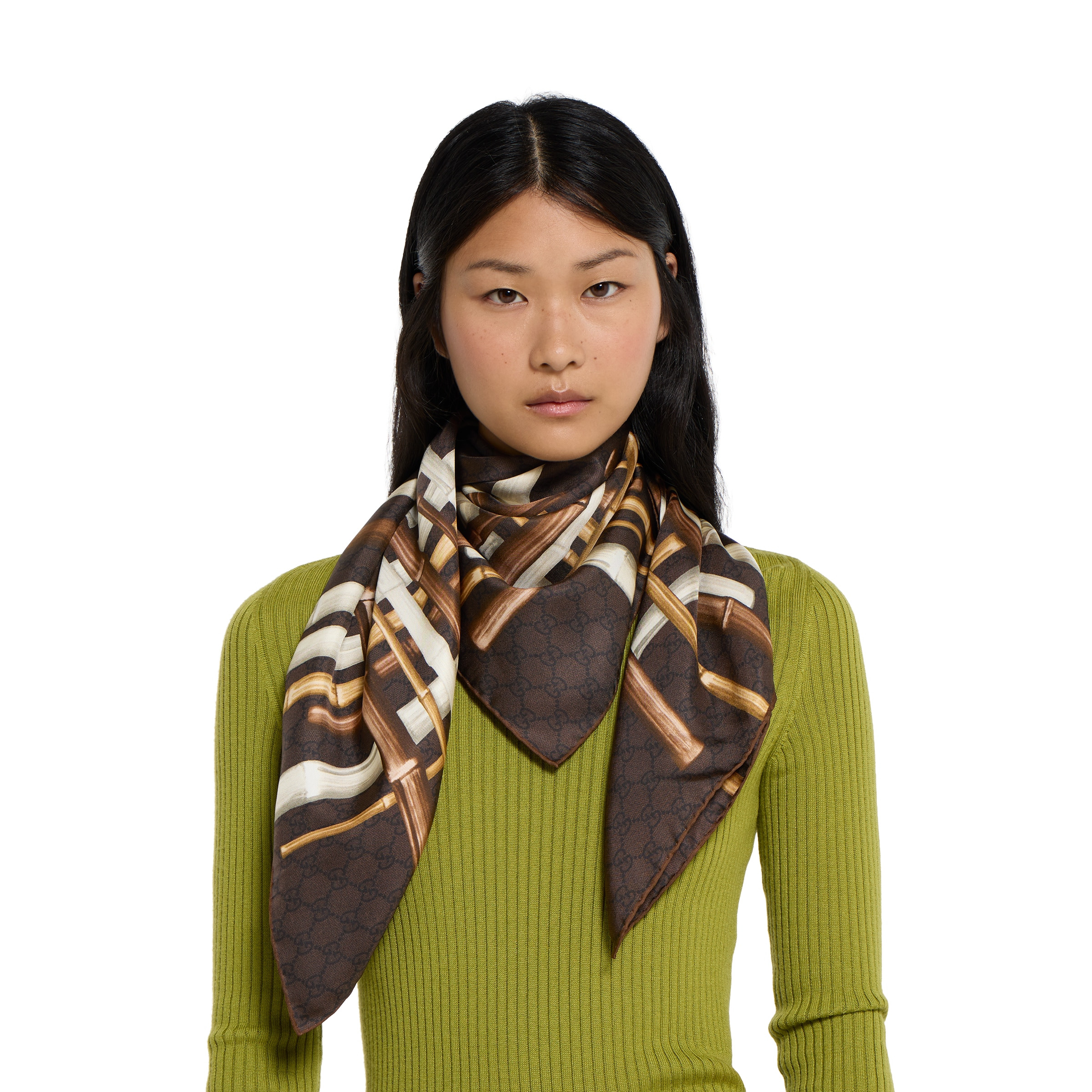 Printed silk twill carré - 3