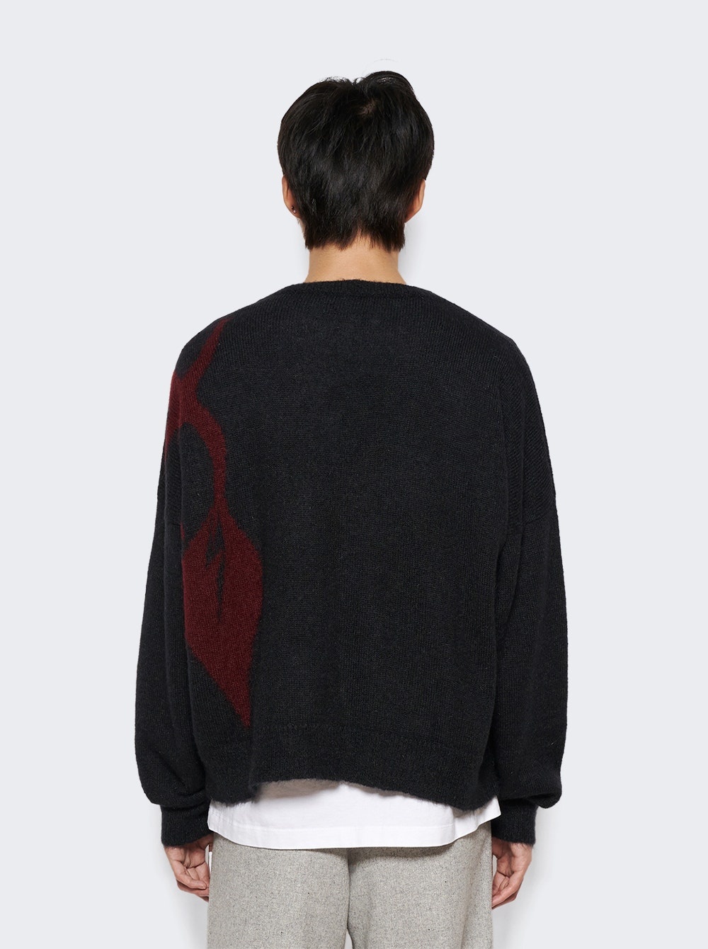 77 (Tears) Sweater Burgundy and Black - 5