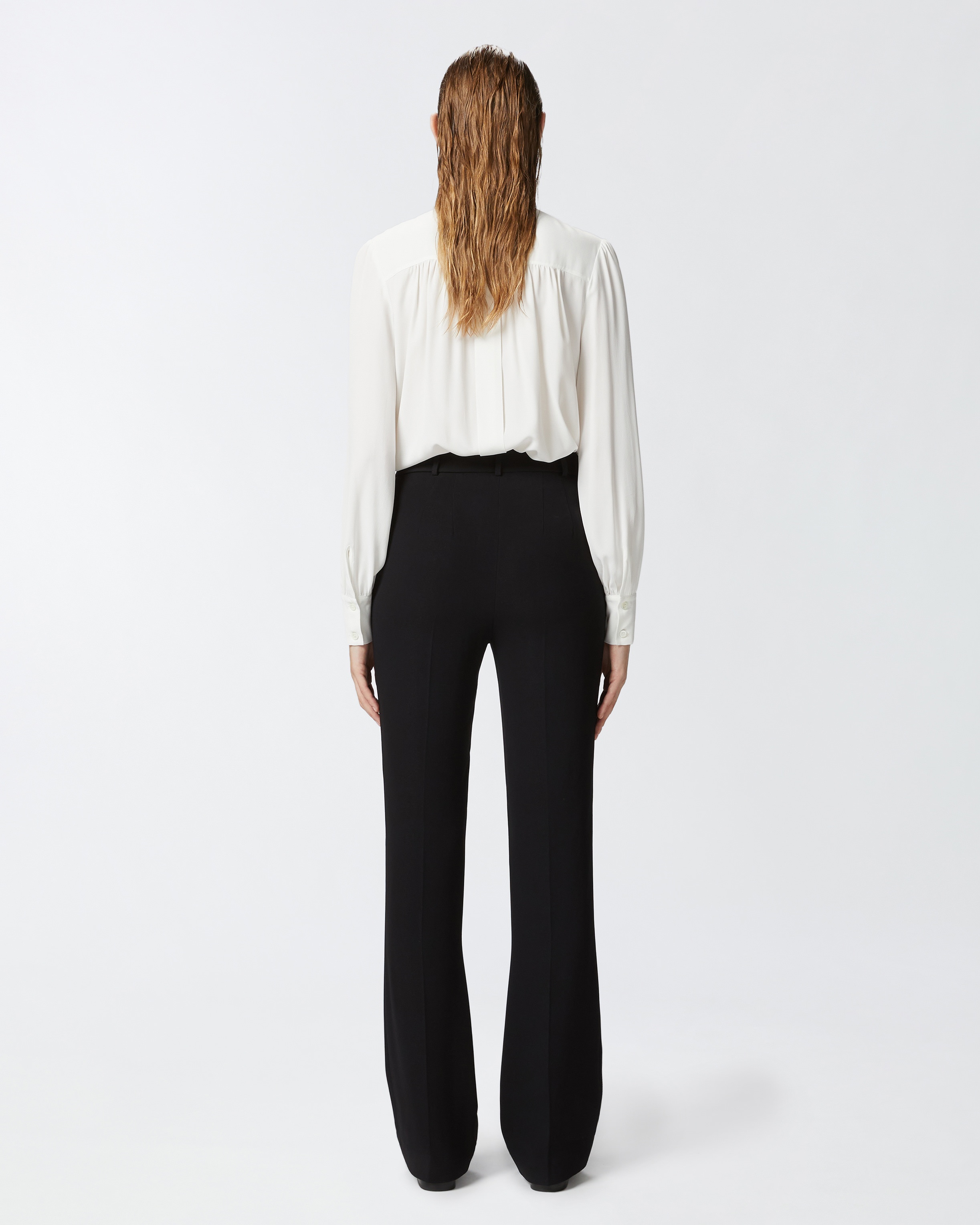 FLARED TROUSERS IN TECHNICAL CADY - 4