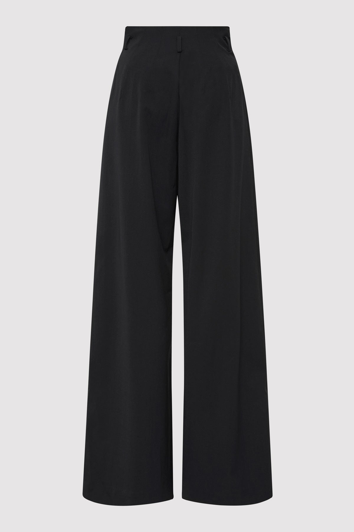 Cotton Paperbag Waist Trousers - Black - 6