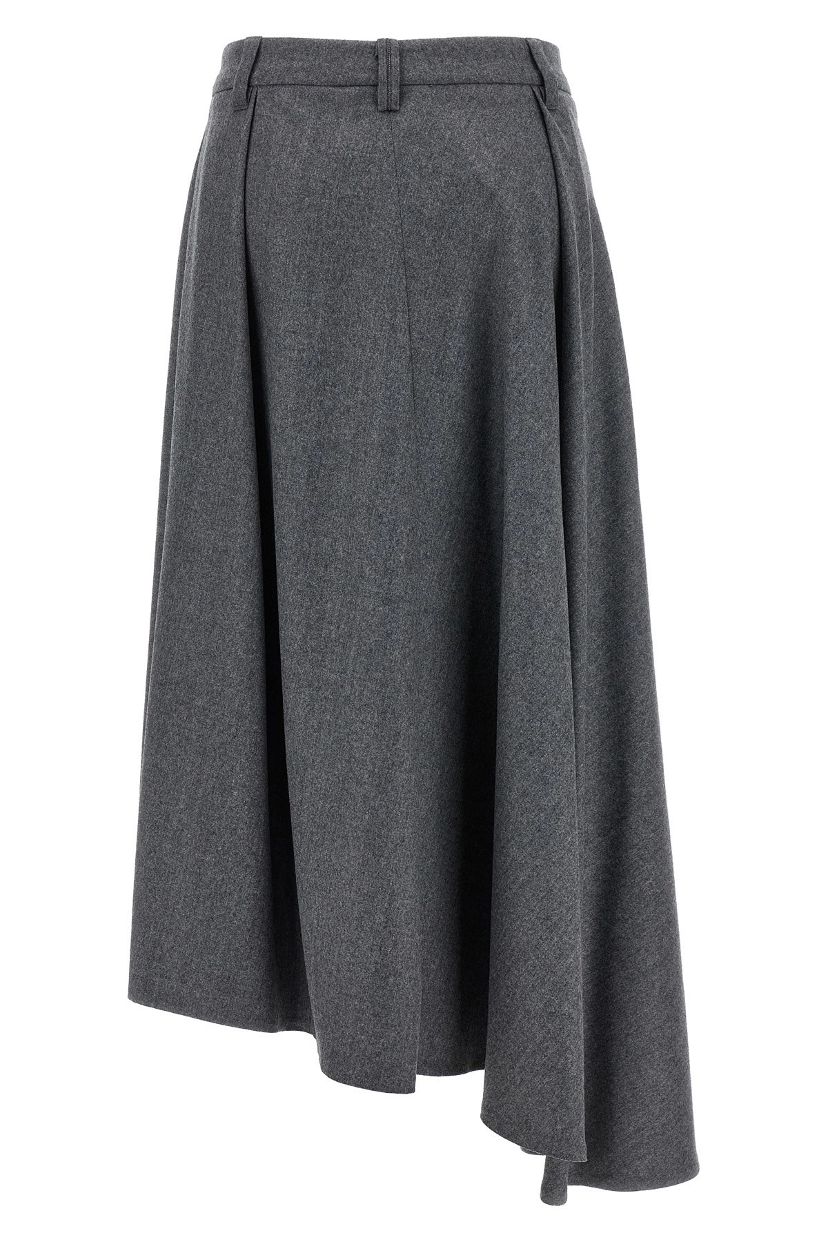 Asymmetrical wool skirt - 2
